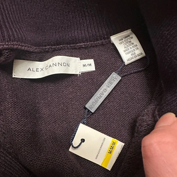 Alex Cannon Cable Knit Mock Neck Sweater - Picture 4 of 4